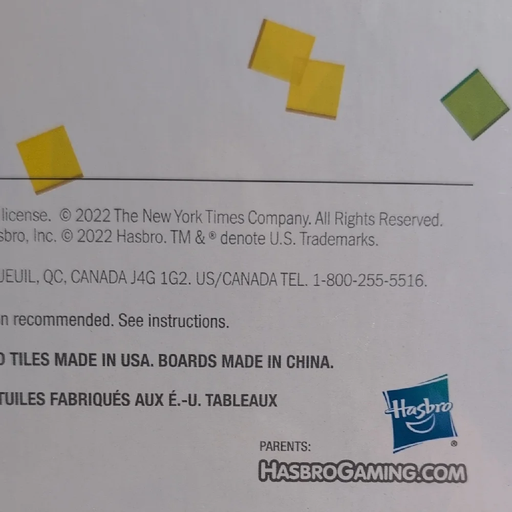 Hasbro Wordle The Party Game - White with Green & Yellow Tiles - Picture 7 of 16